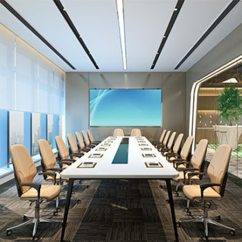 Konferenzraum mit Videotelefonie