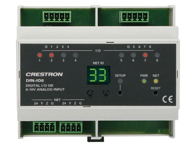 Crestron-DIN-IO8 Eingangmodul