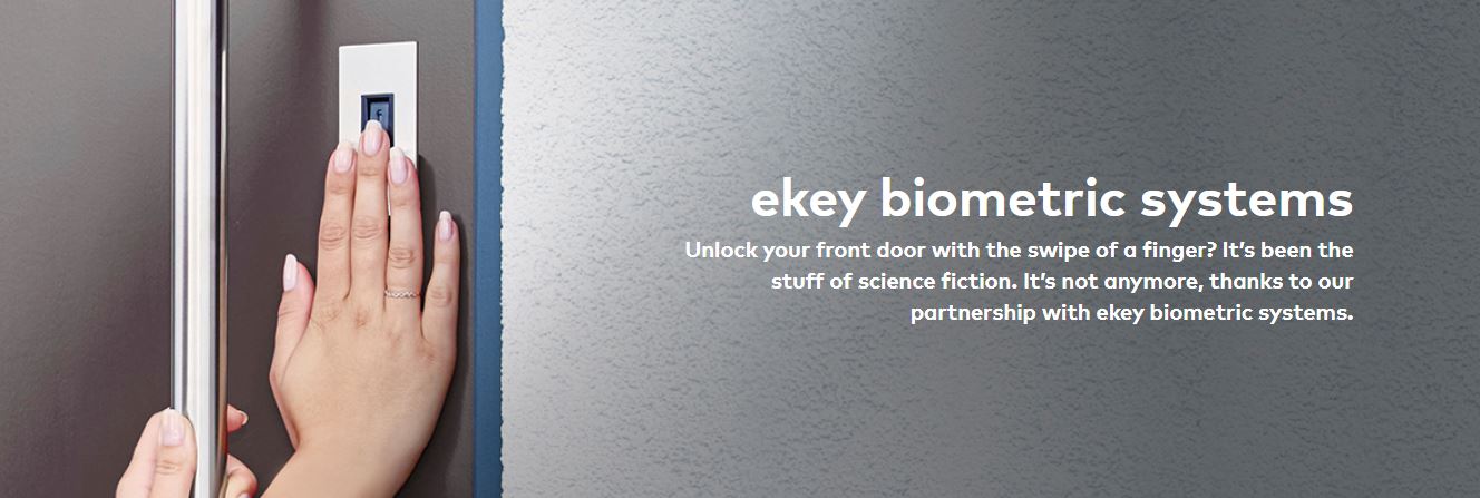 Crestron und Ekey Fingerprint Startbild