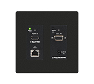 HD-TX-201-C-2G-E-B-T Anschlussfeld in weiß für DM Lite mit CAT, HDMI, VGA und Audioanschluss