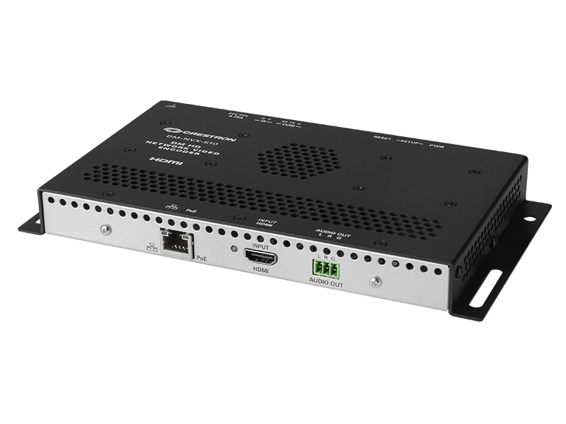 Crestron NVX-E10 Gesamtansicht inkl. HDMI Anschluss, CAT-Buchse und Audio out