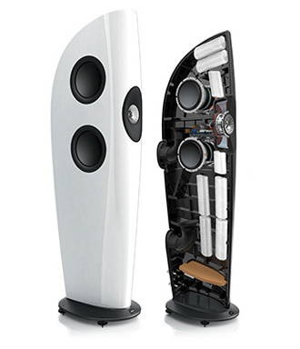 KEF Blade Basskammern und Gehäuse