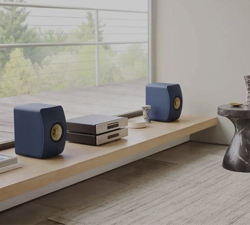 KEF LS50 Wireless 2 blau