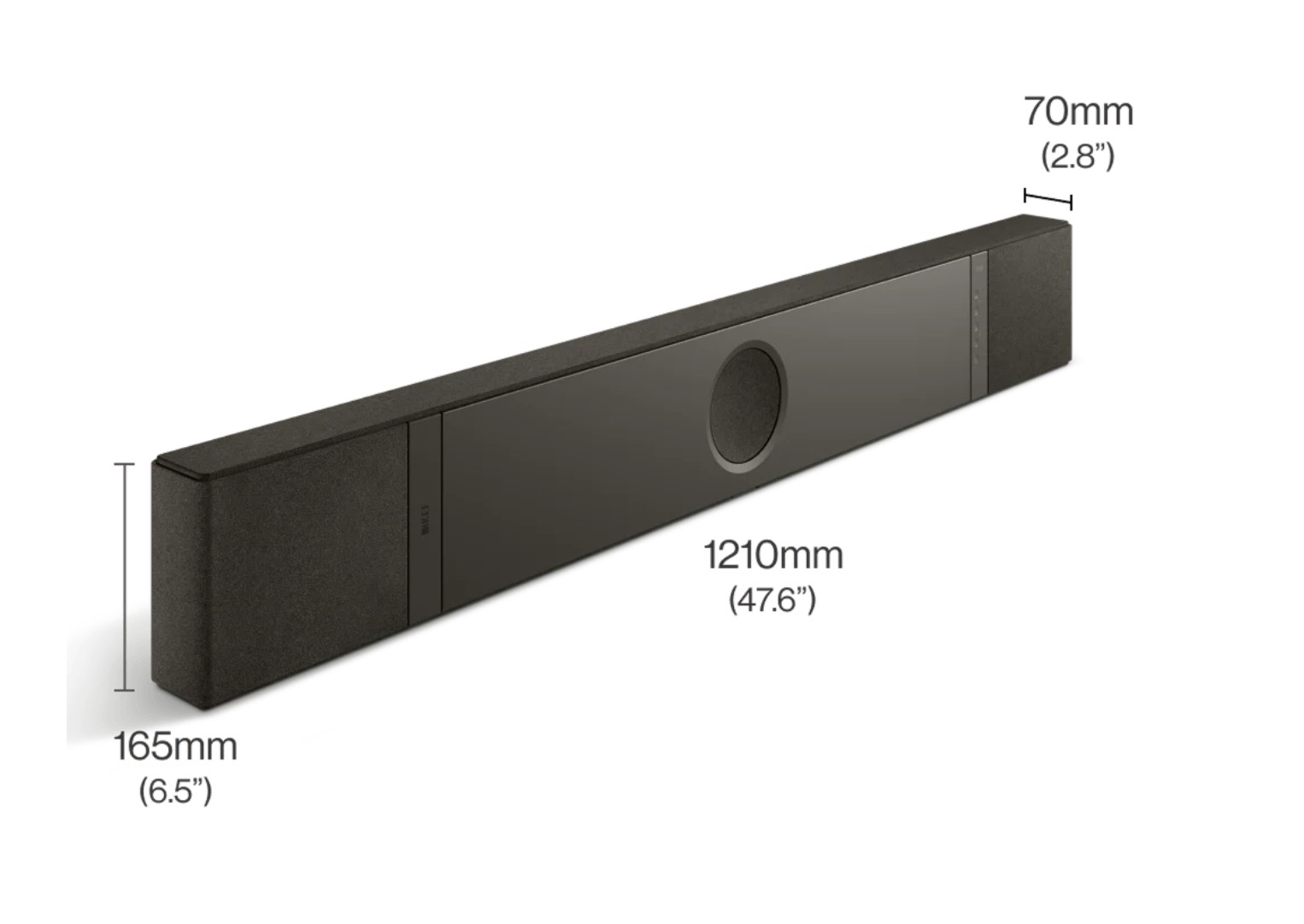 KEF XIO Soundbar schwarz masse