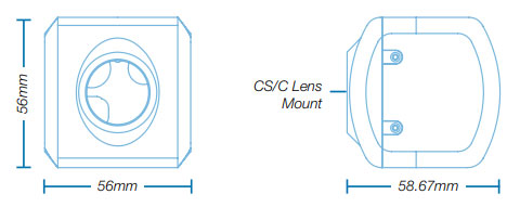 Full HD Mini-Kamera mit CS-Mount