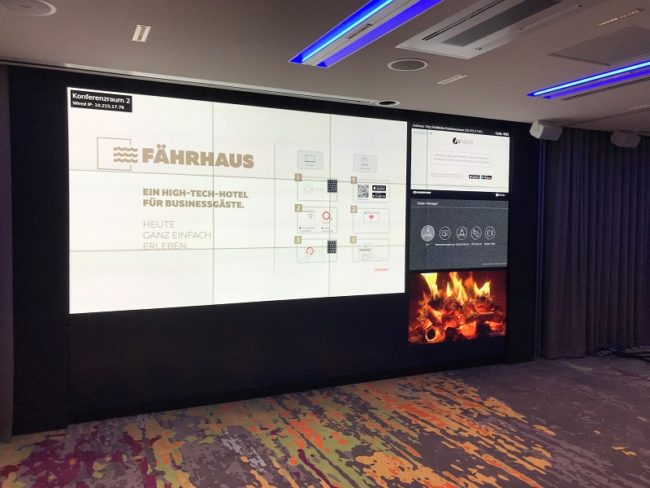 BARCO Unisee Installation im Fährhaus Koblenz durch Andy Mediatainment