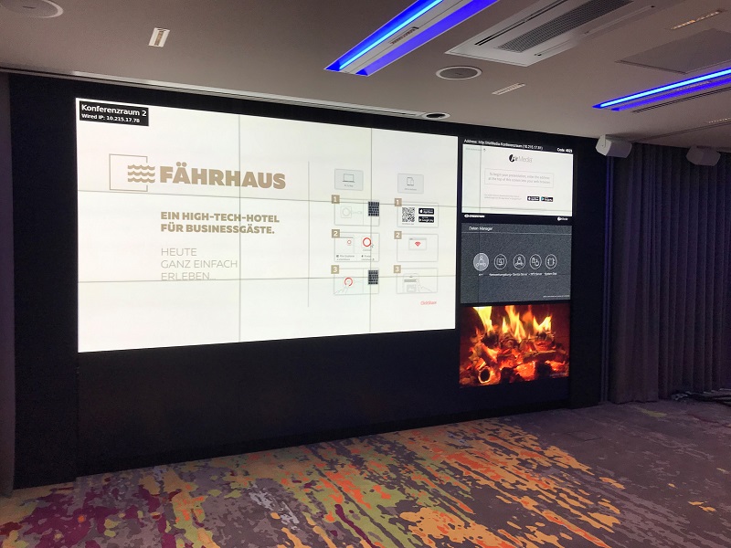 UNISEE Koblenz Andy Mediatainment BARCO Unisee Installation im Fährhaus Koblenz durch Andy Mediatainment