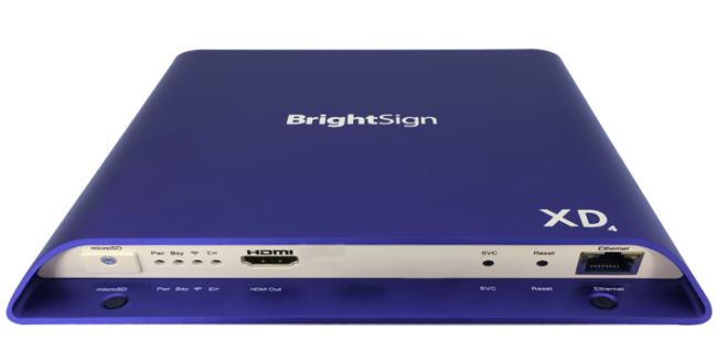 BrightSign XD bietet überlegene Technologie für fortschrittliche Anwendungen, einschließlich 4K-Video Dekodierung, die alle Technologiestandards des True 4K-Ökosystems unterstützt