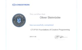Crestron Zertifikat